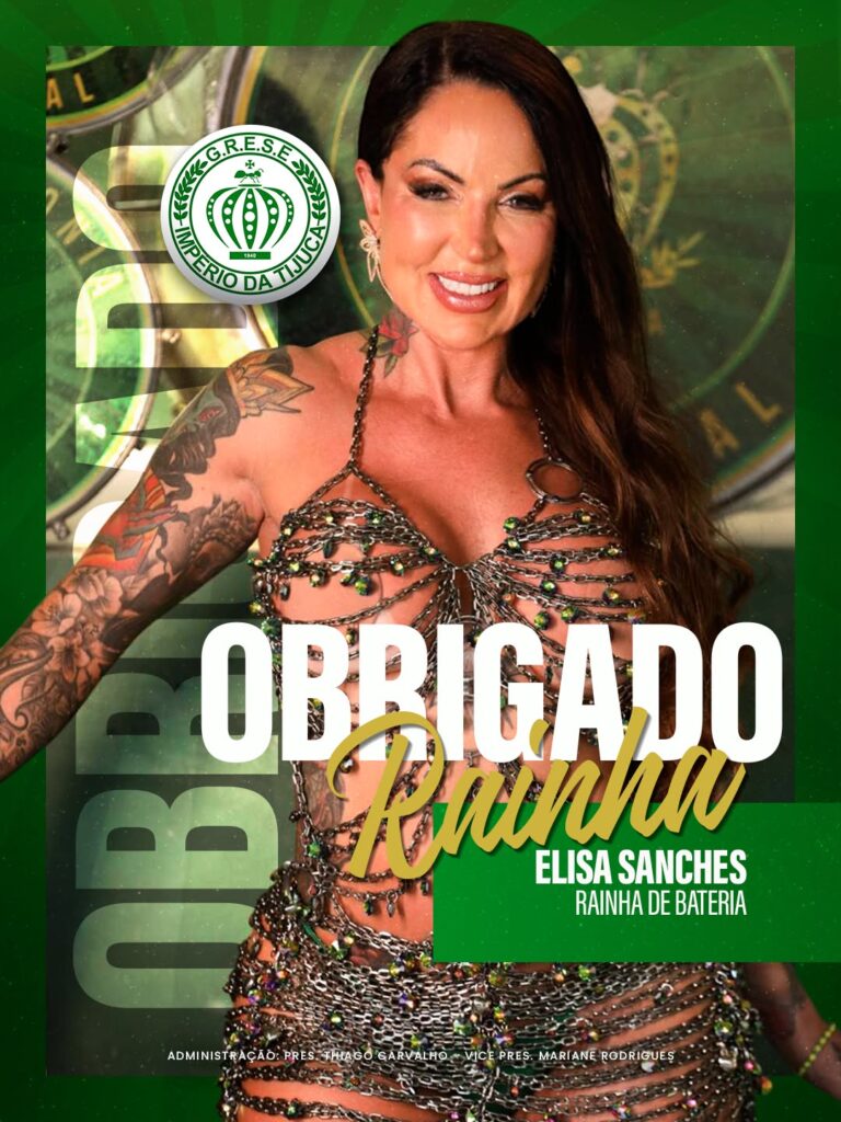 Obrigada à Rainha de bateria